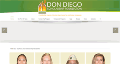 Desktop Screenshot of dondiegoscholarship.org